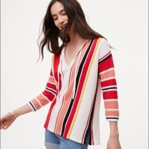 LOFT Striped Knit Tunic